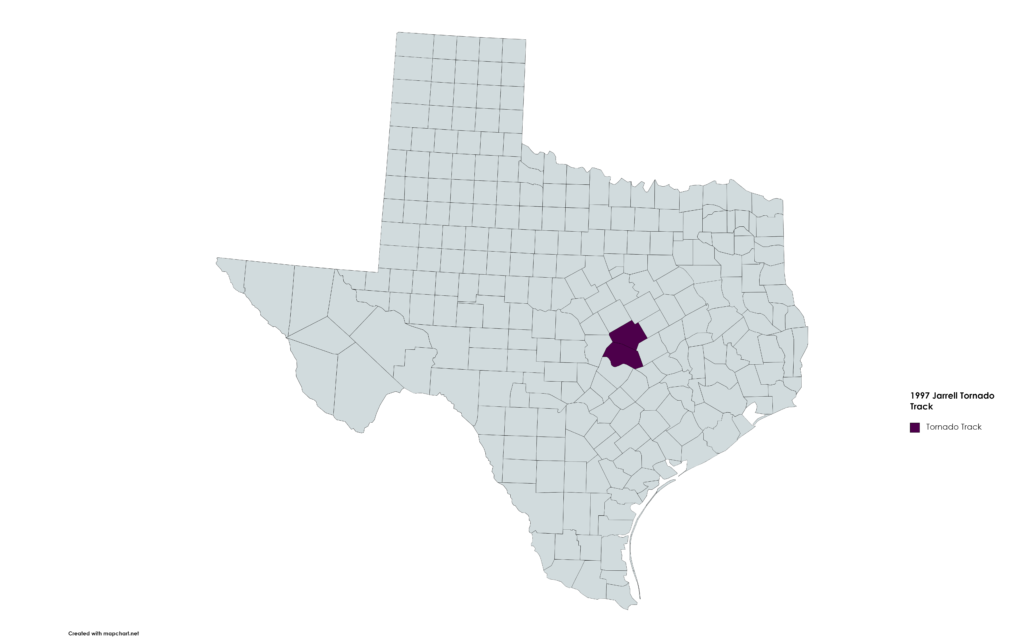 texas tornado map